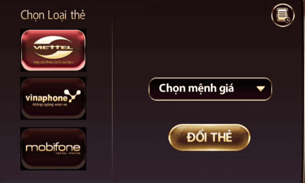 Sunwin hỗ trợ thẻ cào 3 nhà mạng lớn nhất tại Việt Nam